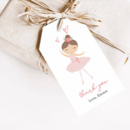 Pink Ballerina Thank you Cadeaulabel