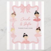 Pink Ballerina Tutu Cute Birthday Party sign (Voorkant)