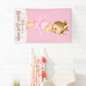 Pink Ballerina Tutu Pearl Baby shower Spandoek (Insitu)