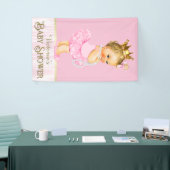 Pink Ballerina Tutu Pearl Baby shower Spandoek (Beurs)