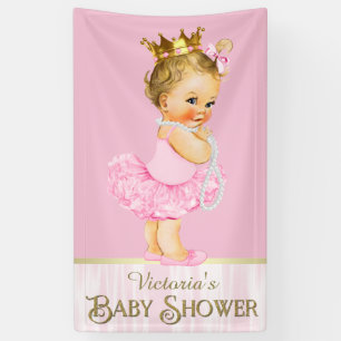 Pink Ballerina Tutu Pearl Baby shower Spandoek