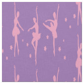 Pink Ballerinas Fabric Stof (Close Up)