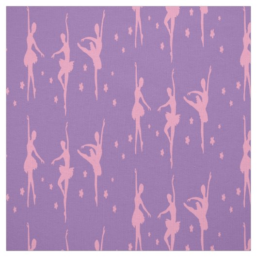 Pink Ballerinas Fabric Stof (Swatch)