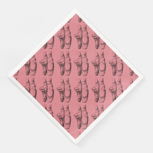 Pink Ballet Birthday Party Thleed Paper Napkins Servetten