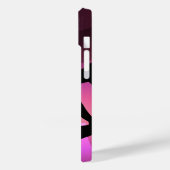 Pink Ballet Dancer Silhouette Laptop Sleeve Case-Mate iPhone Case (Achterkant / Links)