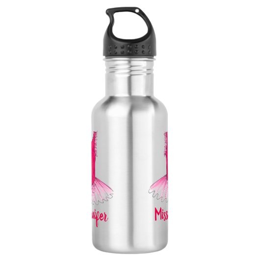 Pink Ballet Tutu Ballerina Dance Overweging Costuu Waterfles (Achterkant)