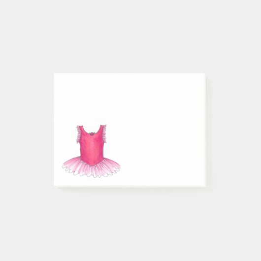 Pink Ballet Tutu Ballerina Dance Teacher Costuum Post-it® Notes (Voorkant)