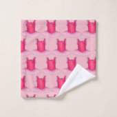 Pink Ballet Tutu Ballerina Dancer Costuum Bad Handdoek (Wasdoekje)
