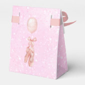 Pink Ballet verjaardag bedankt Bedankdoosjes (Achterkant)