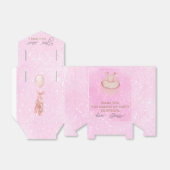 Pink Ballet verjaardag bedankt Bedankdoosjes (Uitgevouwen)