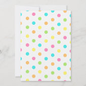 Pink Ballon klaar voor Pop Baby shower Kaart (Achterkant)