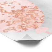 Pink Balloon Baby Shower Perfect Poster (Hoek)