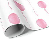 Pink balloon Gift Wrapping Paper - Cadeaupapier.  Cadeaupapier (Rol Hoek)