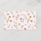 Pink Balloon Wildflower Books voor Baby Aanvraag Informatiekaartje (Achterkant)