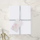 Pink Balloons Girl Baby Shower Cadeaulabel (Met Touw)