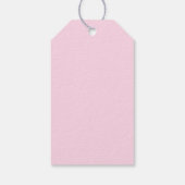 Pink Balloons Girl Baby Shower Cadeaulabel (Achterkant)
