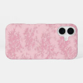 Pink Bamboo Leaf Japanese Modern Phone Case iPhone 16 Hoesje (Achterkant horizontaal)