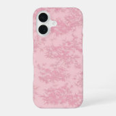 Pink Bamboo Leaf Japanese Modern Phone Case iPhone 16 Hoesje (Achterkant)