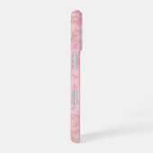 Pink Bamboo Leaf Japanese Modern Phone Case iPhone 16 Hoesje (Rechterkant)