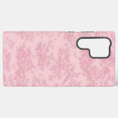 Pink Bamboo Leaf Japanese Modern Phone Case Samsung Galaxy Hoesje (Achterkant horizontaal)