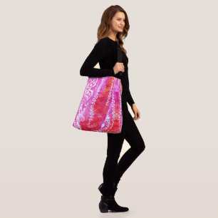 Pink Bandana Big Bag Crossbody Tas