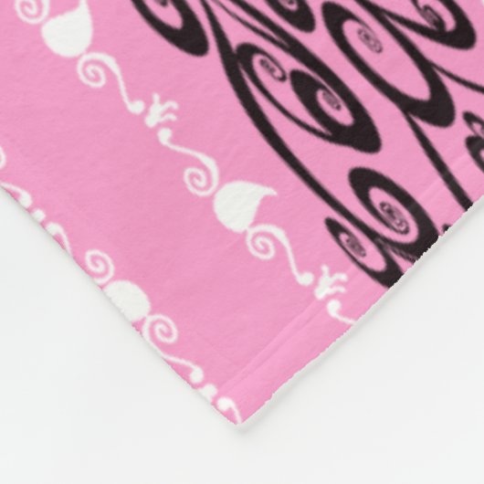 Pink Bandana  Fleece Deken (Hoek)