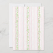 Pink Baptism Invitation, Girl Baptism, Kaart (Achterkant)