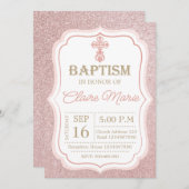 Pink Baptism Kaart (Voorkant / Achterkant)