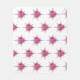 Pink Barbed Heart Cybersigilism Fleece Blanket Deken