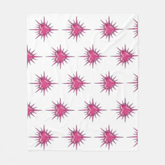 Pink Barbed Heart Cybersigilism Fleece Blanket Deken