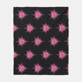 Pink Barbed Heart Cybersigilism Fleece Blanket Deken