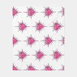 Pink Barbed Heart Cybersigilism Fleece Blanket Deken