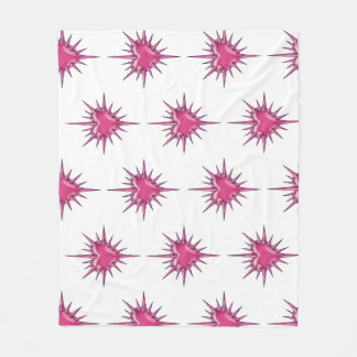 Pink Barbed Heart Cybersigilism Fleece Blanket Deken