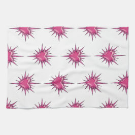Pink Barbed Heart Cybersigilism Hand Towel Theedoek