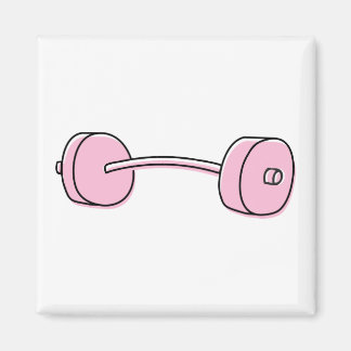 Pink Barbell Magneet