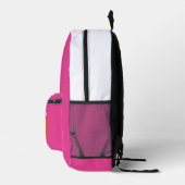 Pink Basketball Backpack School Sports Team Player Bedrukte Rugzak (Rechts)