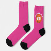 Pink Basketball Socks Team Player Sports Birthday Sokken (Links)