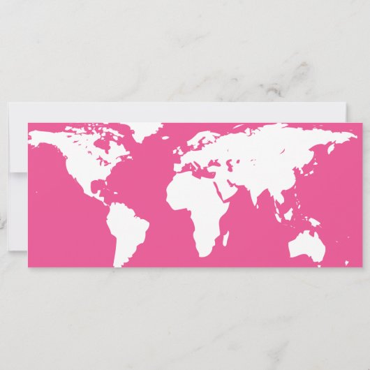 Pink Bat Mitswa World Traveler Boarding Pass Kaart (Achterkant)