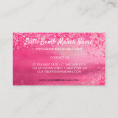 Pink Bath-bom Visitekaartje (Achterkant)