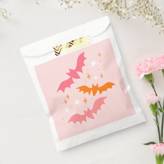 Pink Bats Halloween Bedankzakje (Gezegeld)
