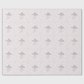 Pink Batty, Stars & Moons Spooky Schattige Cadeaupapier (Vlak)