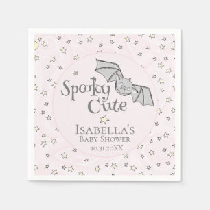 Pink Batty, Stars & Moons Spooky Schattige Servet
