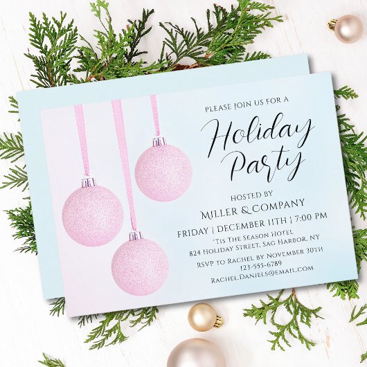Pink Bauble Company Kerstfeest Kaart