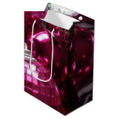 Pink Baubles cadeaubon medium Cadeauzakje (Voorkant Gekanteld)