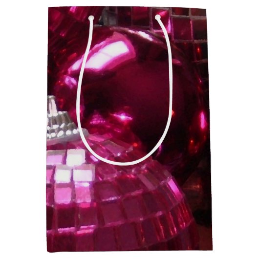 Pink Baubles cadeaubon medium Medium Cadeauzakje (Voorkant)