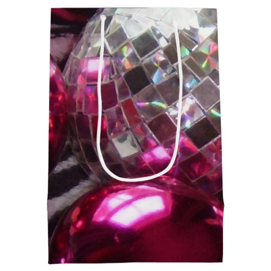 Pink Baubles cadeaubon medium Medium Cadeauzakje (Achterkant)