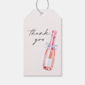 Pink Beach Bachelorette Party Dank u Cadeaulabel (Voorkant)