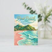 Pink Beach Indonesia Briefkaart (Staand voorkant)