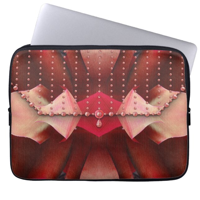 Pink Beaded avondmaal Laptop Sleeve (Voorkant)