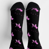 PINK BEAGLE DOG ART PUPPW PAW PRINTS NAME BLACK SOKKEN (Top)